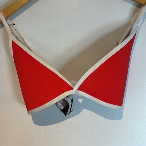 HOAKA Hawaii Red/white set cheeky board set bikini size M/L - Picture 10 of 13